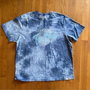 University of North Carolina UNC Tar Heels Blue Tie-Dye Short Sleeve Tee
